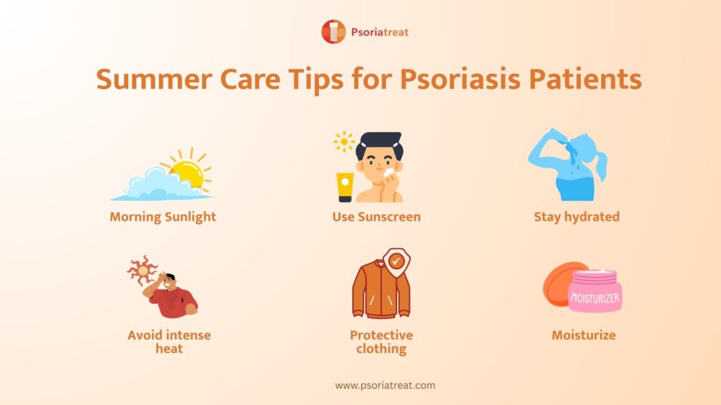 How psoriasis patients should take care in summer