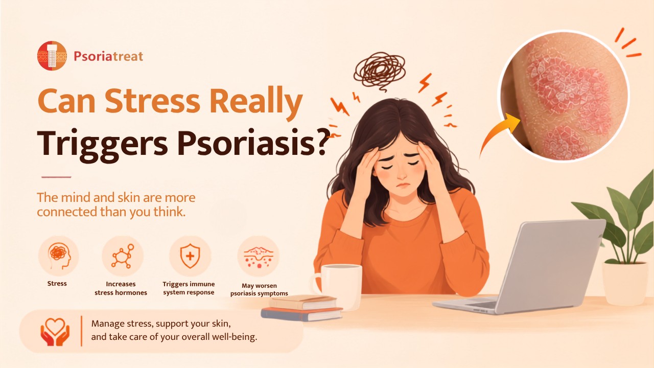 Can stress really triggers psoriasis?