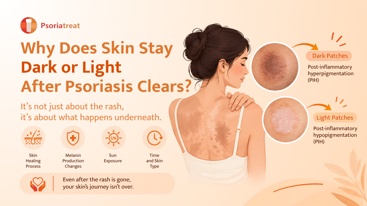 Why Does Skin Stay Dark or Light After Psoriasis Clears