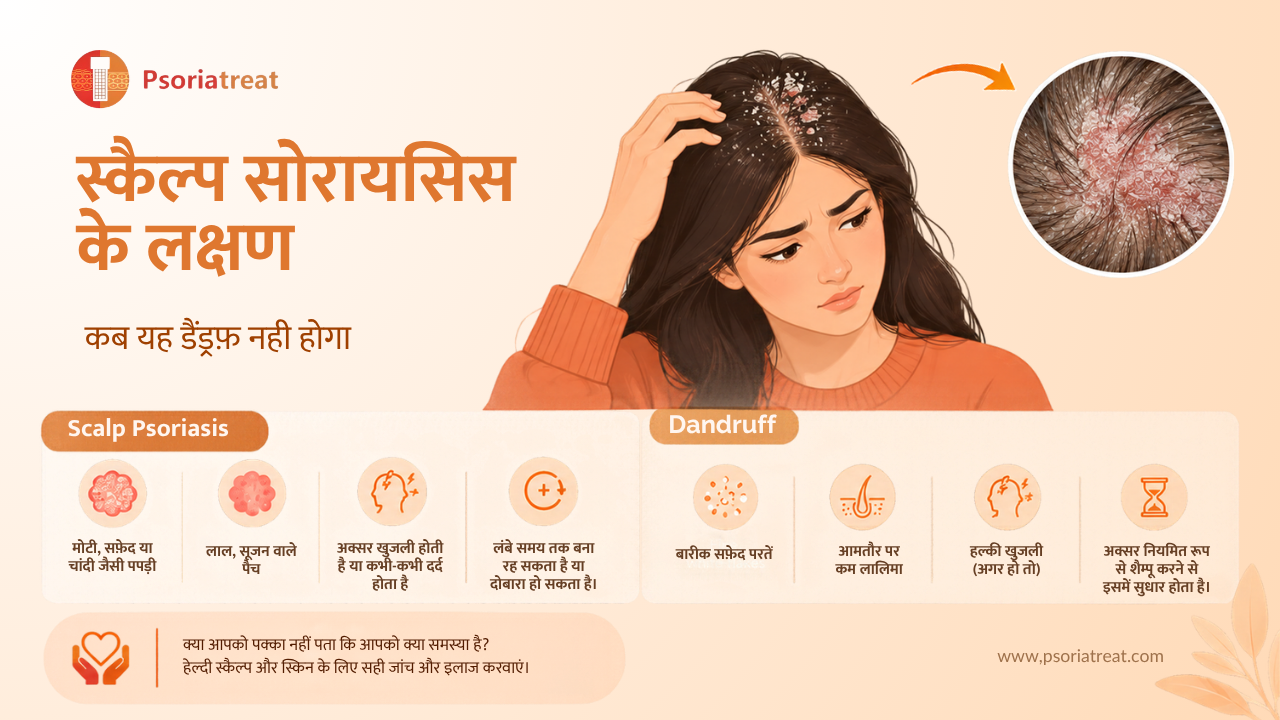 Scalp psoriasis symptoms when it may not be dandruff in hindi